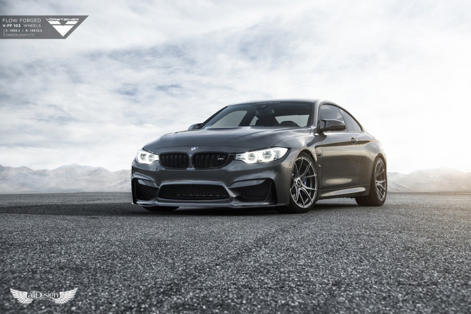 Spoiler Delantero GTS Vorsteiner En Fibra De Carbono Para BMW M4 Coupe