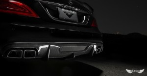 Difusor Trasero Vorsteiner en Fibra de Carbono para Mercedes CLS 63 AMG