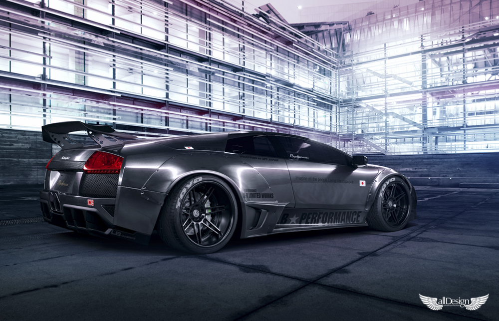 Wide Body Kit Liberty Walk Lamborghini Murcielago LB-Works | allDesign